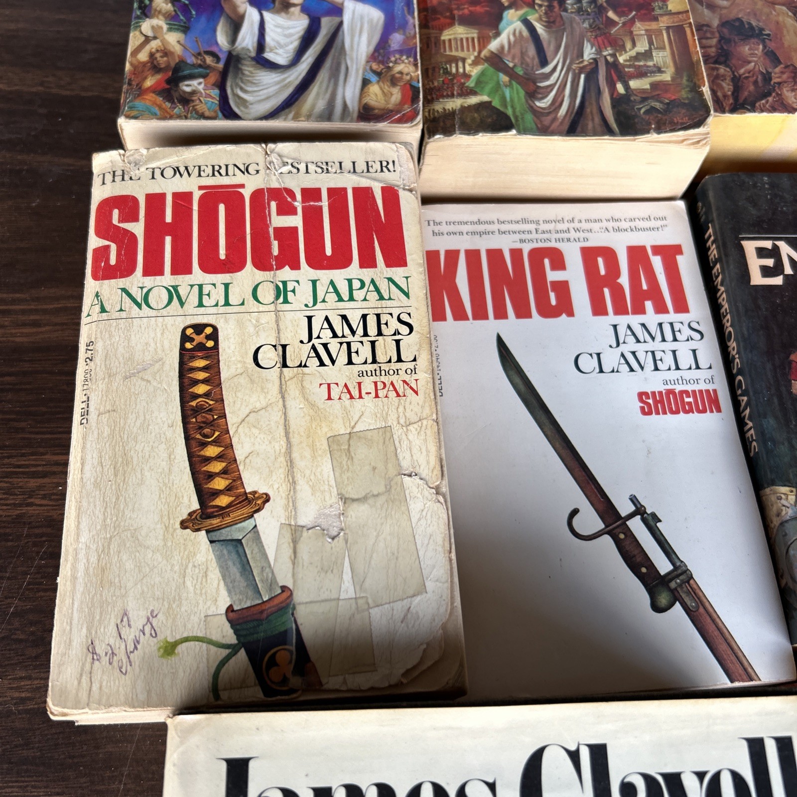 James Clavell Colleen McCullough Damion Hunter Historical Fiction Lot Of 8