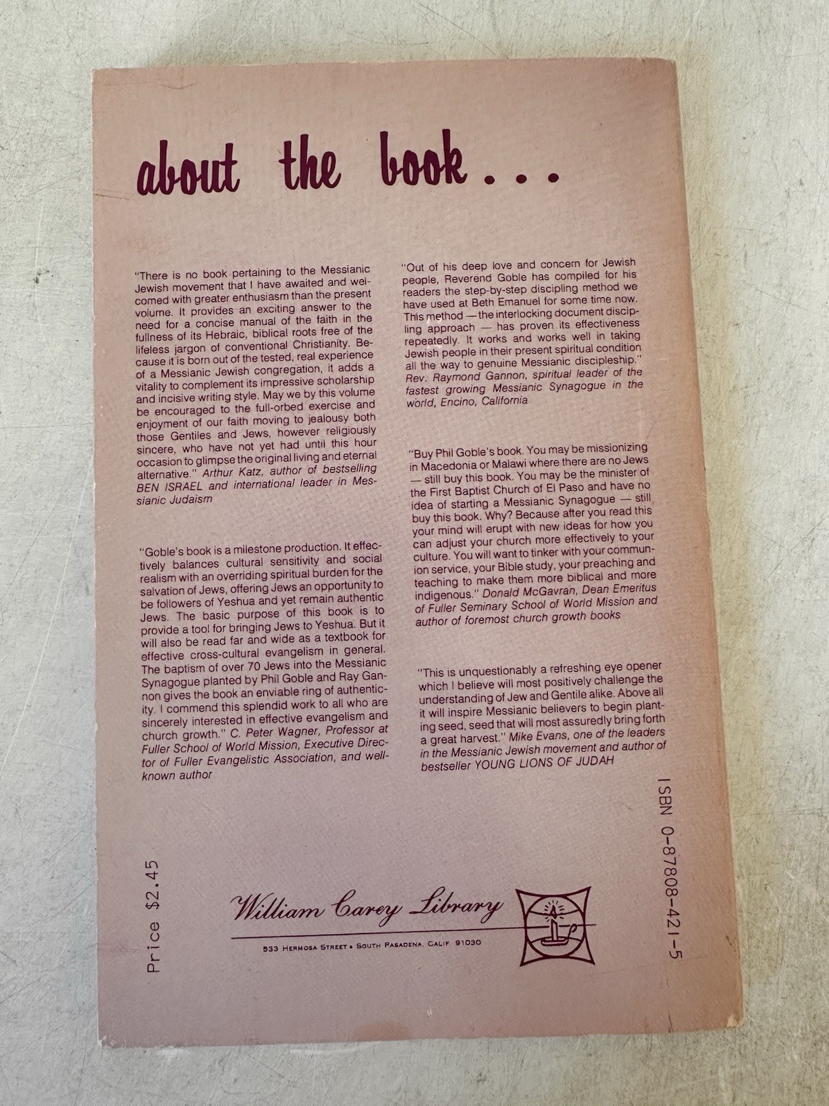 Everything You Need to Grow a Messianic Synagogue Paperback Phill