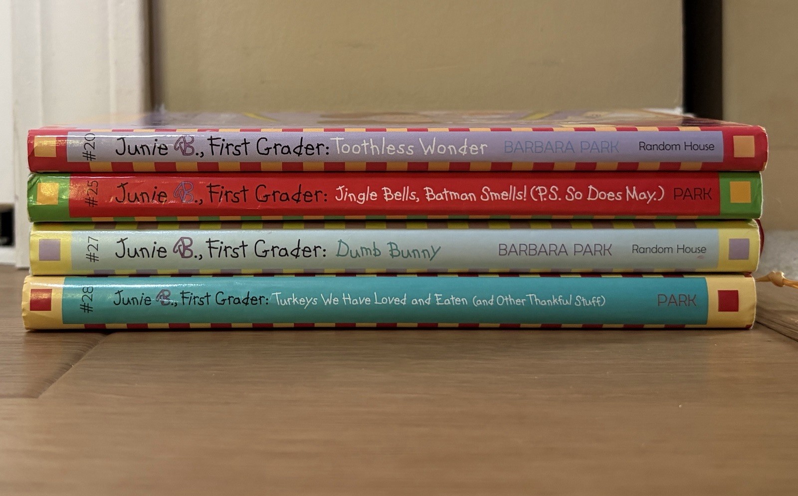Lot of 4 Junie B Jones Books by Barbara Park #20-25-27-28 HCDJ