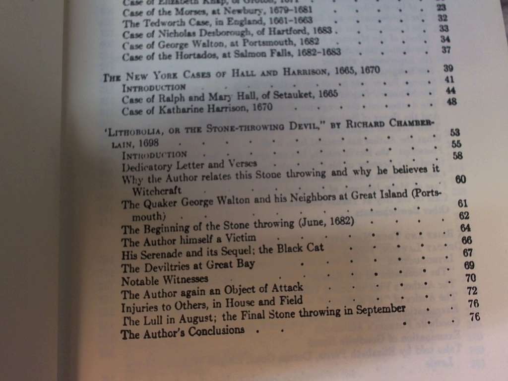Narratives of the Witchcraft Cases 1648-1706 by Burr, George Lincoln Barnes & N