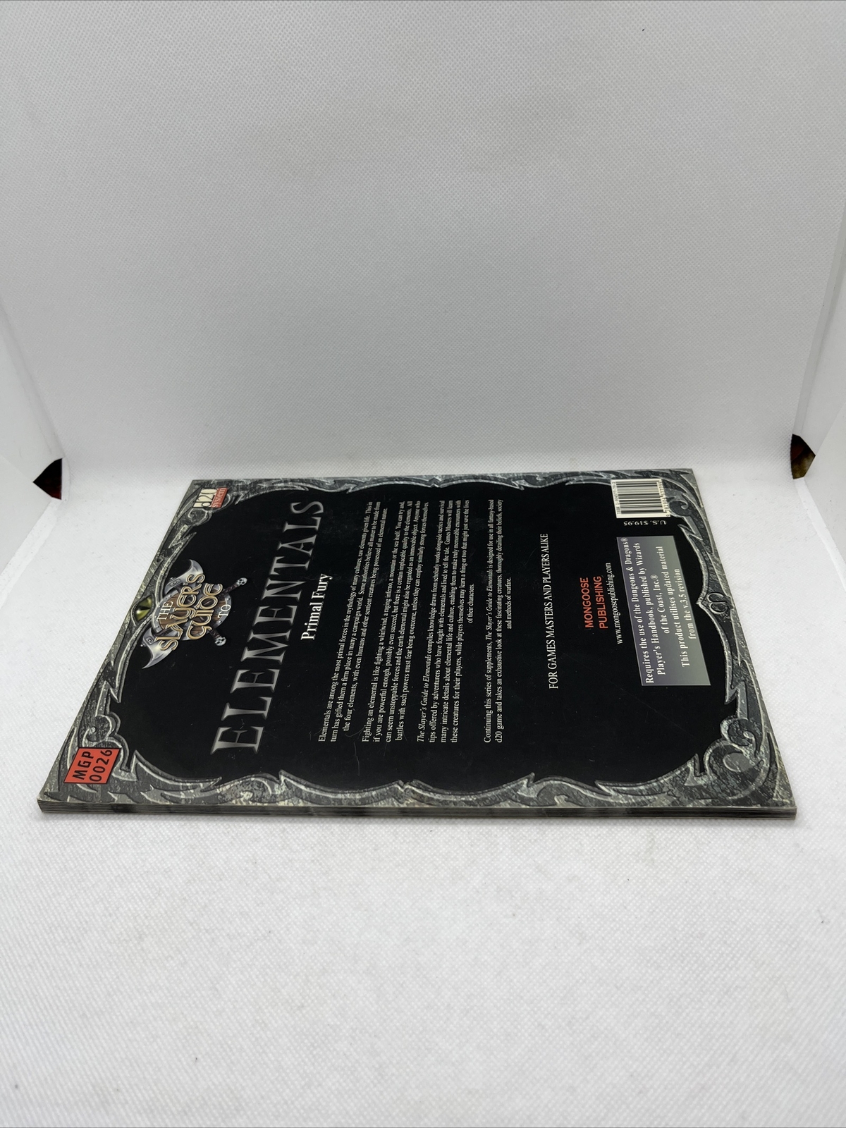 The Slayer’s Guide to Elementals Primal Fury by Ian Sturrock (2004, Game) RPG