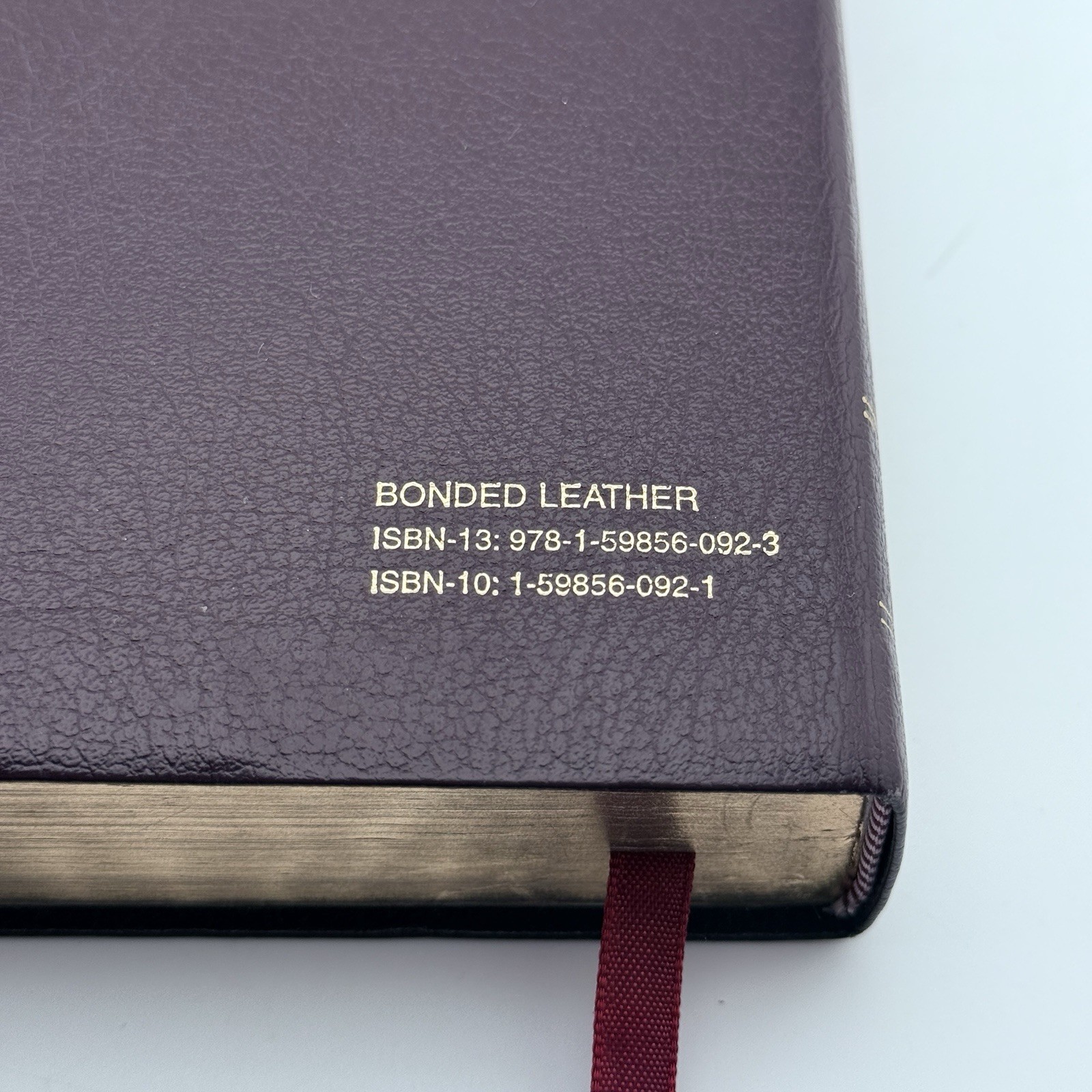 KJV Holy Bible Reference Edition Bonded Leather Burgundy Hendrickson 2000