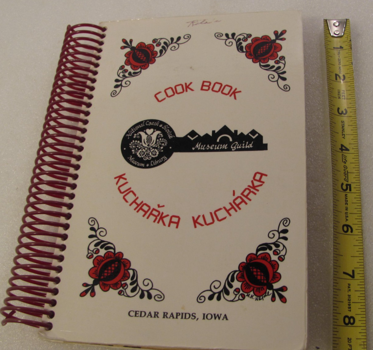 Czech Slovak Museum Cook Book Cedar Rapids Iowa Kucharka Traditional Recipes 250