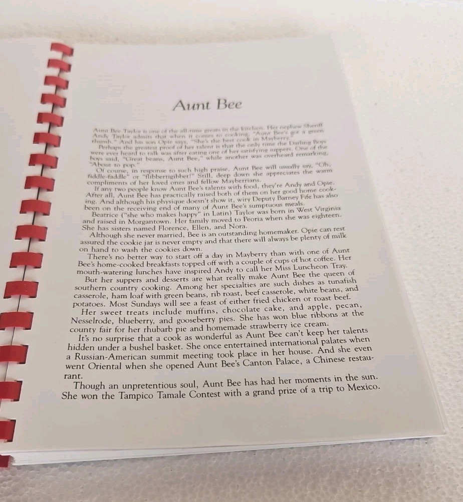 Aunt Bee’s Mayberry Cookbook – Spiral-bound By Ken Beck and Jim Clark
