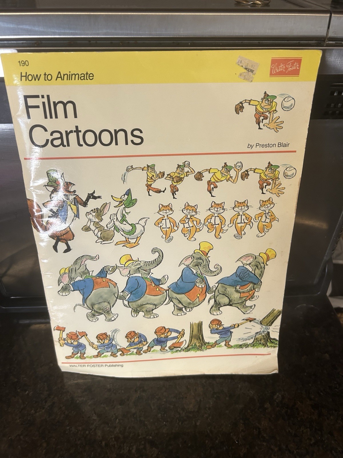 1980-How to Animate Film Cartoons by Preston Blair Walter Foster Art Book