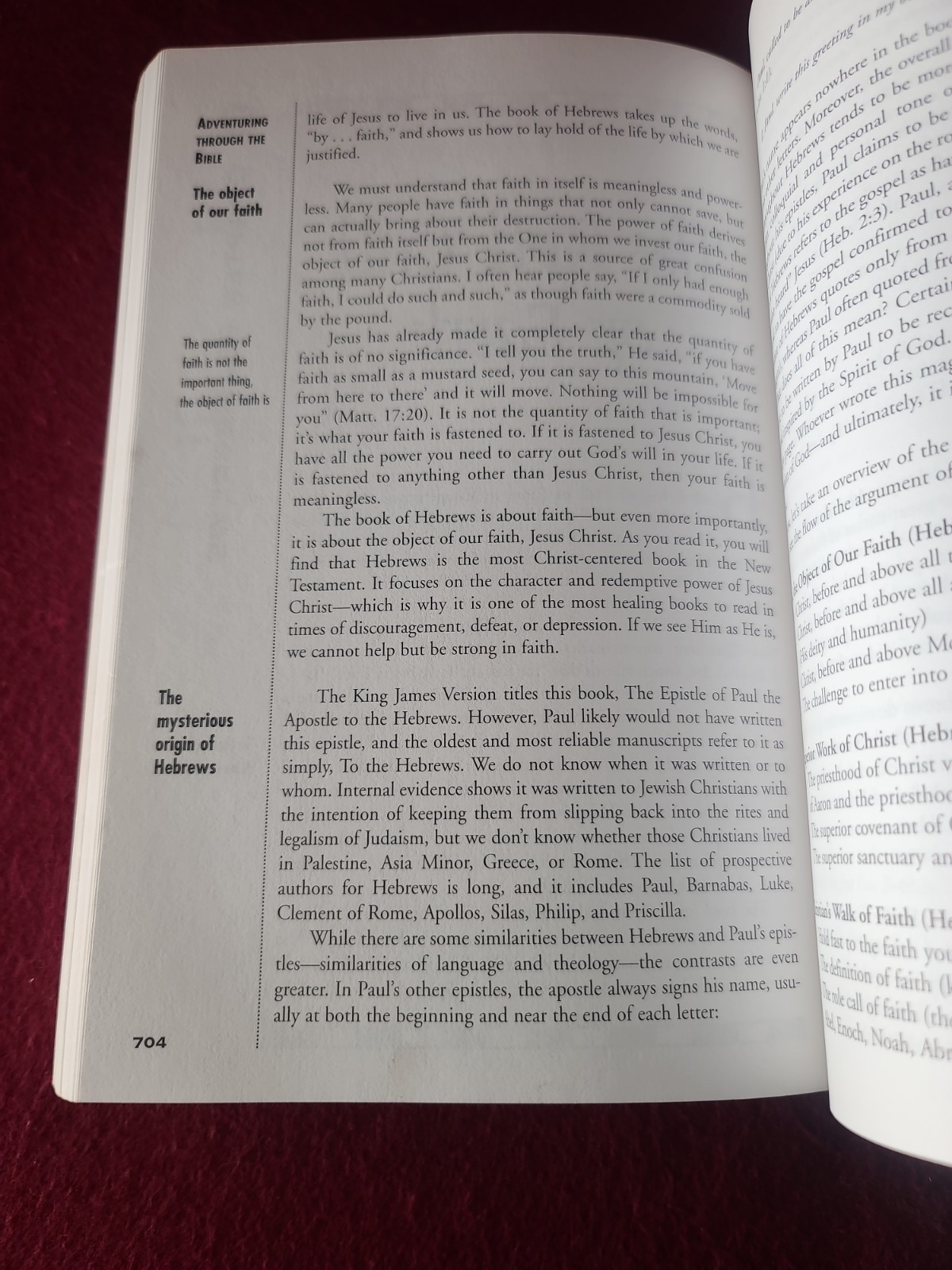 ADVENTURING THROUGH THE BIBLE: A COMPREHENSIVE GUIDE TO By Ray C. Stedman