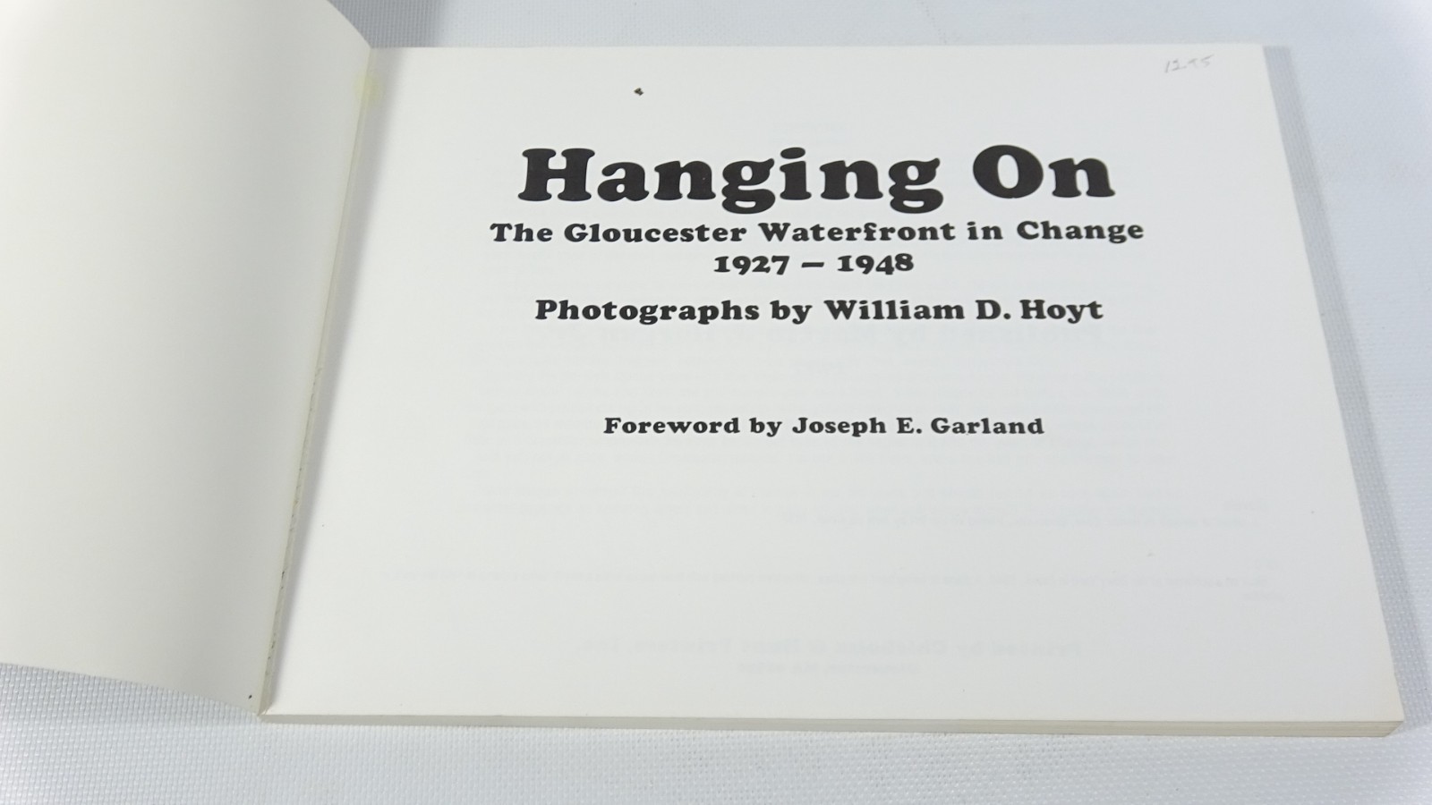 Hanging On The Gloucester Waterfront Change 1927-1948