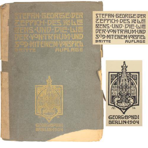 Stefan George German Third Edition Der Teppich des Lebens Lieder von Traum 1904