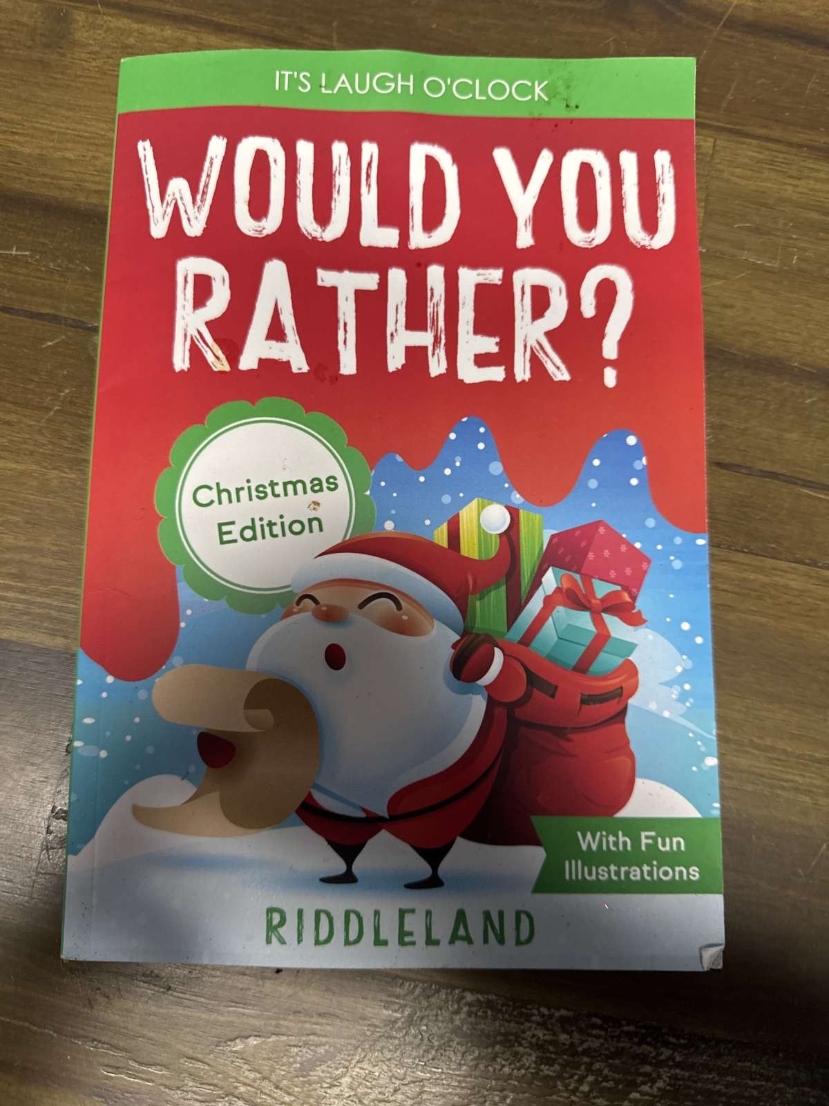 Would You Rather? Christmas Edition Kids Game Book Riddleland