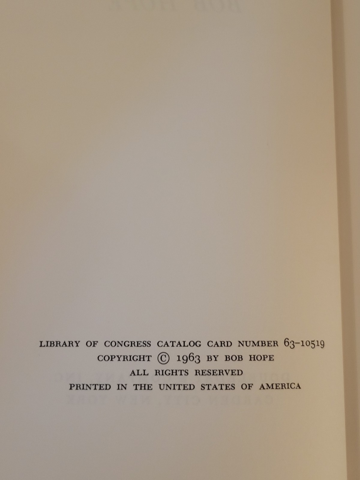 I Owe Russia $1200 by Bob Hope Signed First Edition 1963 Hardcover w/ DJ