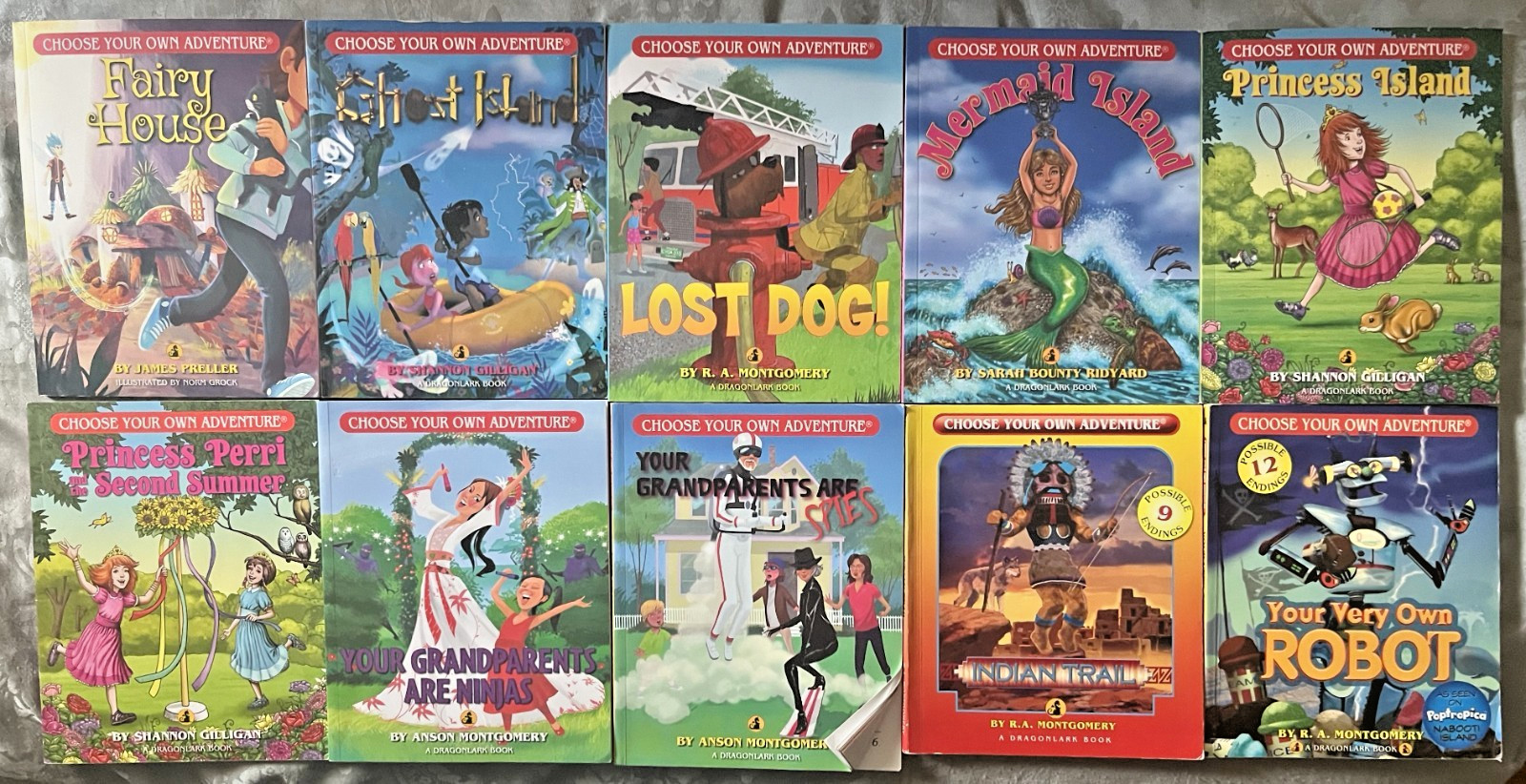 Lot of 10 Dragonlark Choose Your Own Adventure CYOA Books * Chooseco TPB