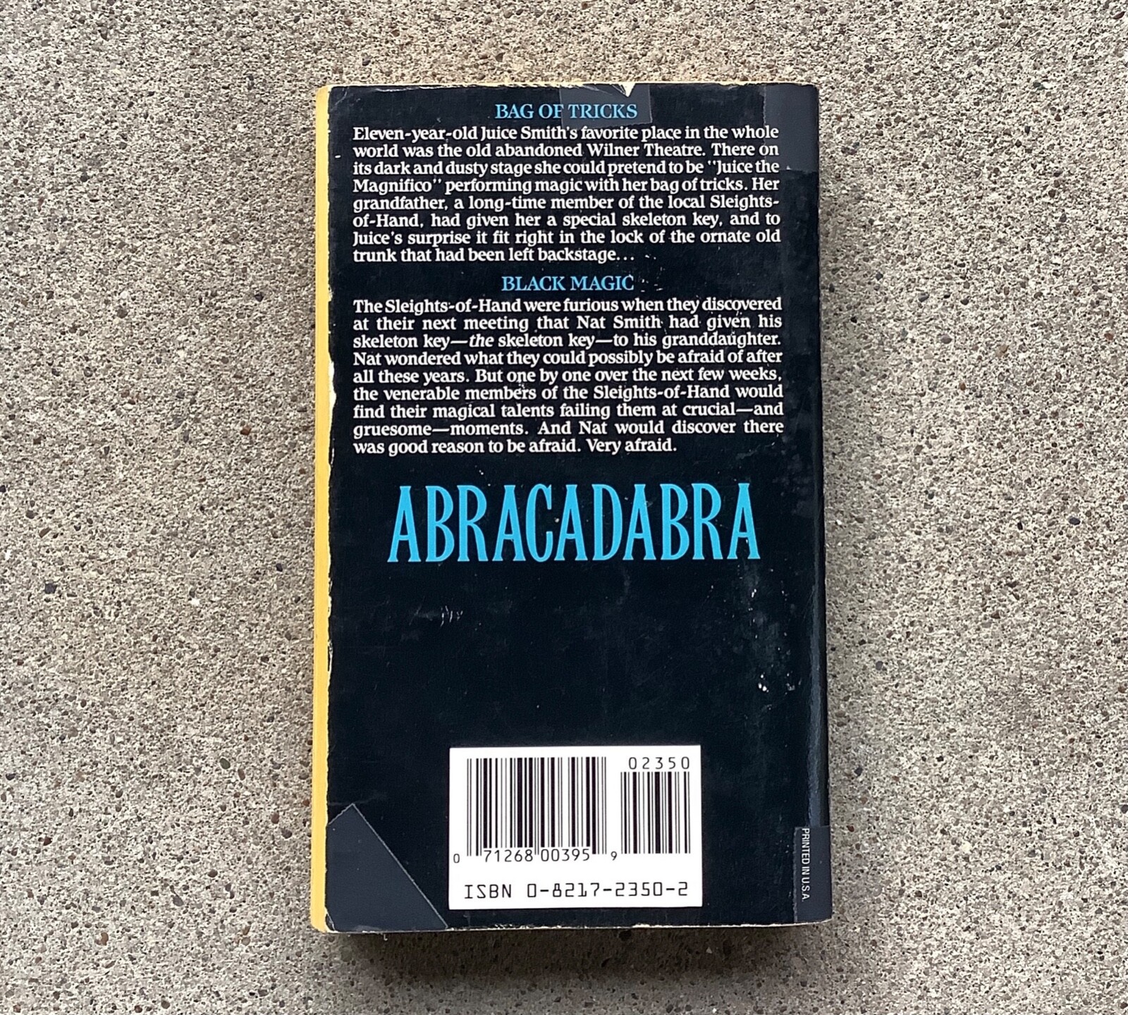 Abracadabra By Stephen Gresham Horror PB 1988 First Edition Paperbacks From Hell