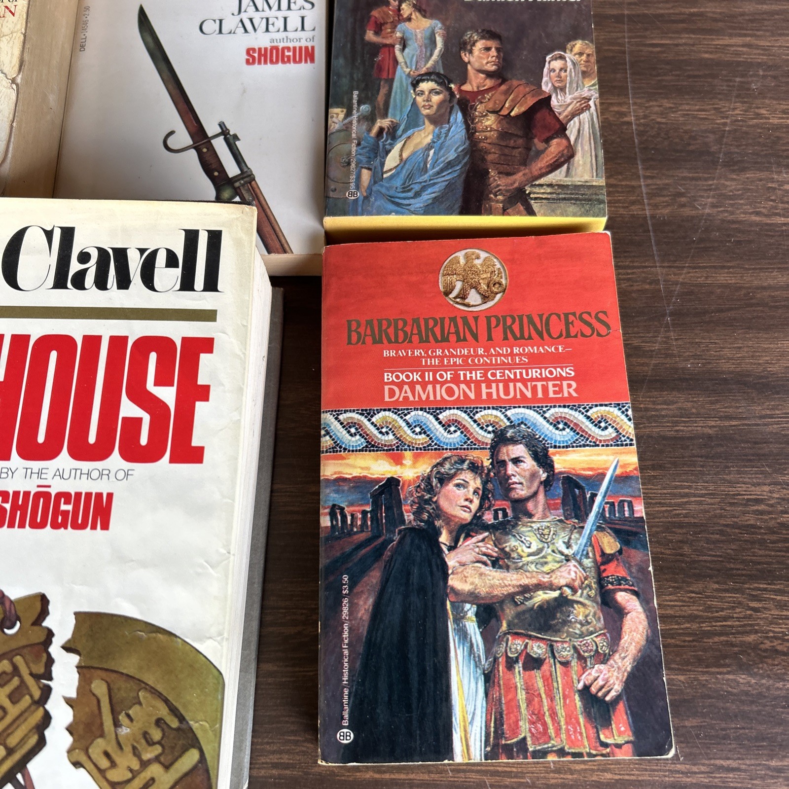 James Clavell Colleen McCullough Damion Hunter Historical Fiction Lot Of 8