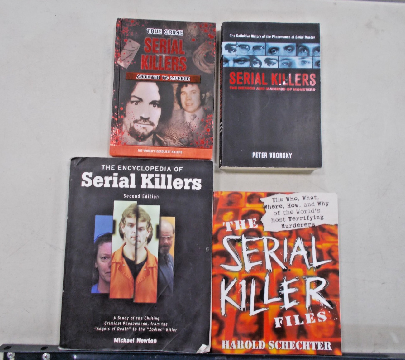 4 SERIAL KILLERS # TRADE PB TRUE CRIME ADDICTED TO MURDER FILES ENCYCLOPEDIA OF
