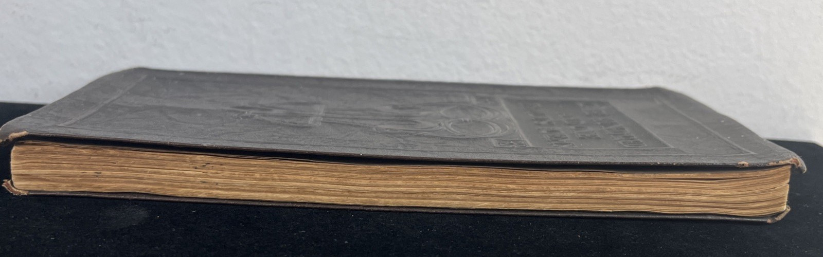 Vintage 1924 Leather-Bound One Hundred and One Famous Poems Roy J. Cook Leather