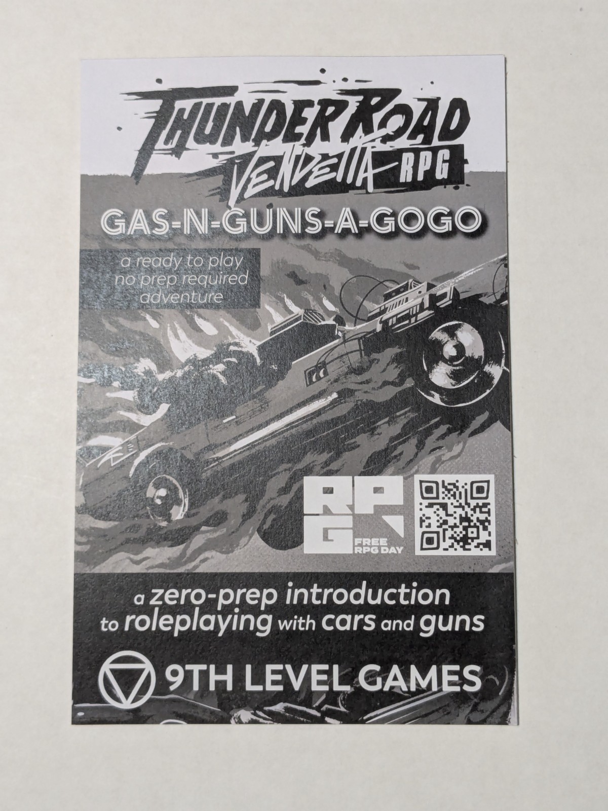 Thunder Road Vendetta RPG – Gas-n-Guns-a-Gogo – 9th level game Free RPG Day 2025