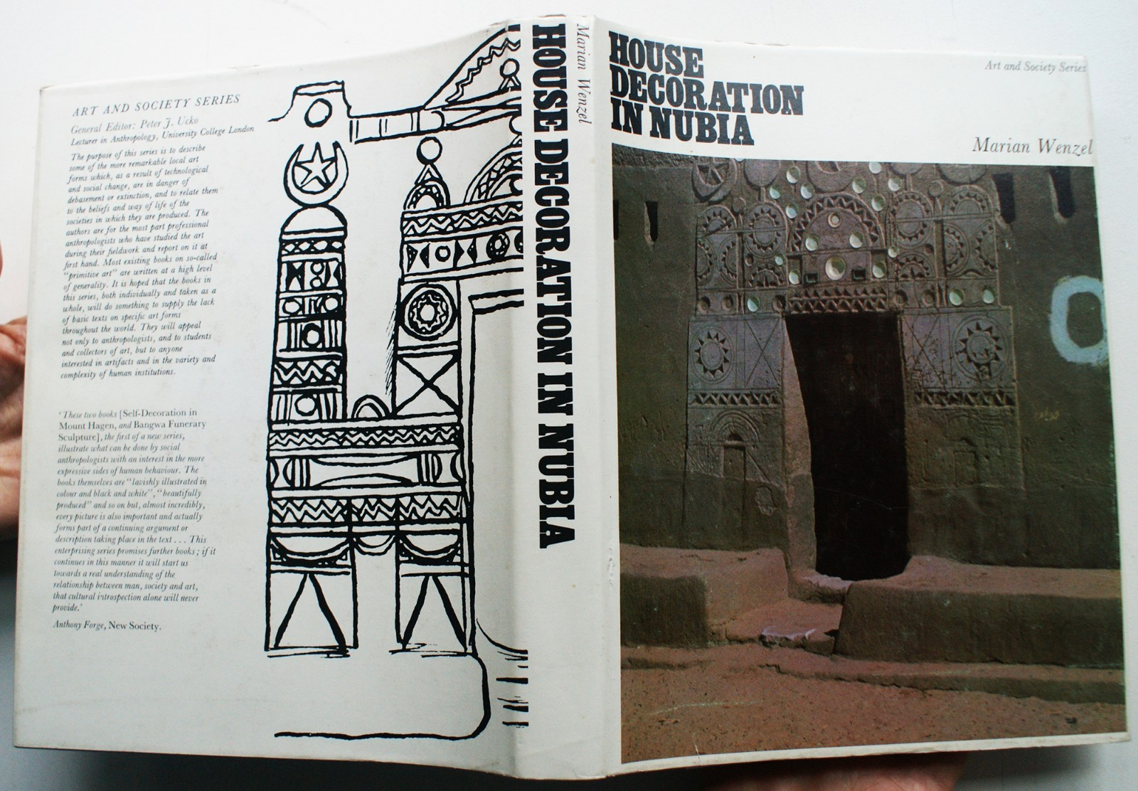 HOUSE DECORATION IN NUBIA, Marian Wenzel 1972 1st Ed 1st Pr Duckworth [404]