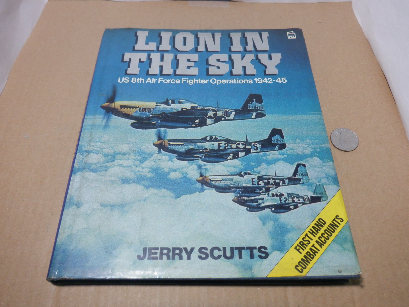 “LION IN THE SKY” 8TH AIR FORCE OPERATIONS AIRCRAFT FIGHTER PLANE BOOK WWII
