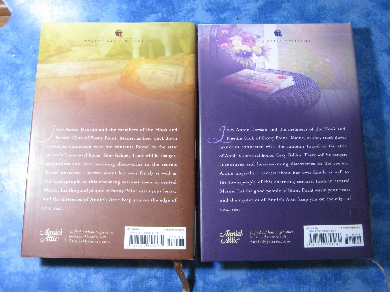 LOT OF 7 ANNIE’S ATTIC MYSTERIES Inspirational Fiction HCDJ 2013 VGC