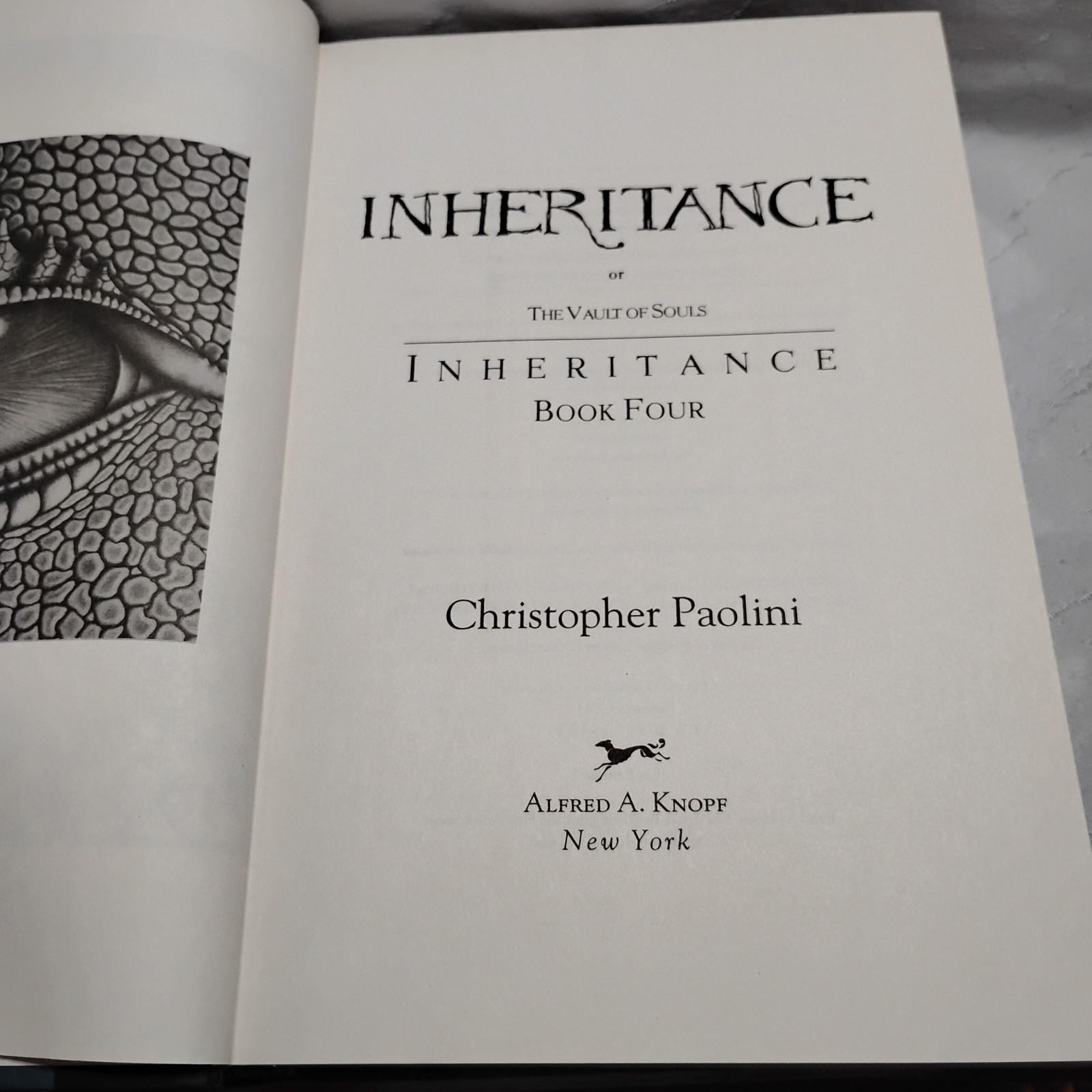 Inheritance Book 4 by Christopher Paolini First Edition Hardcover Dust Cover