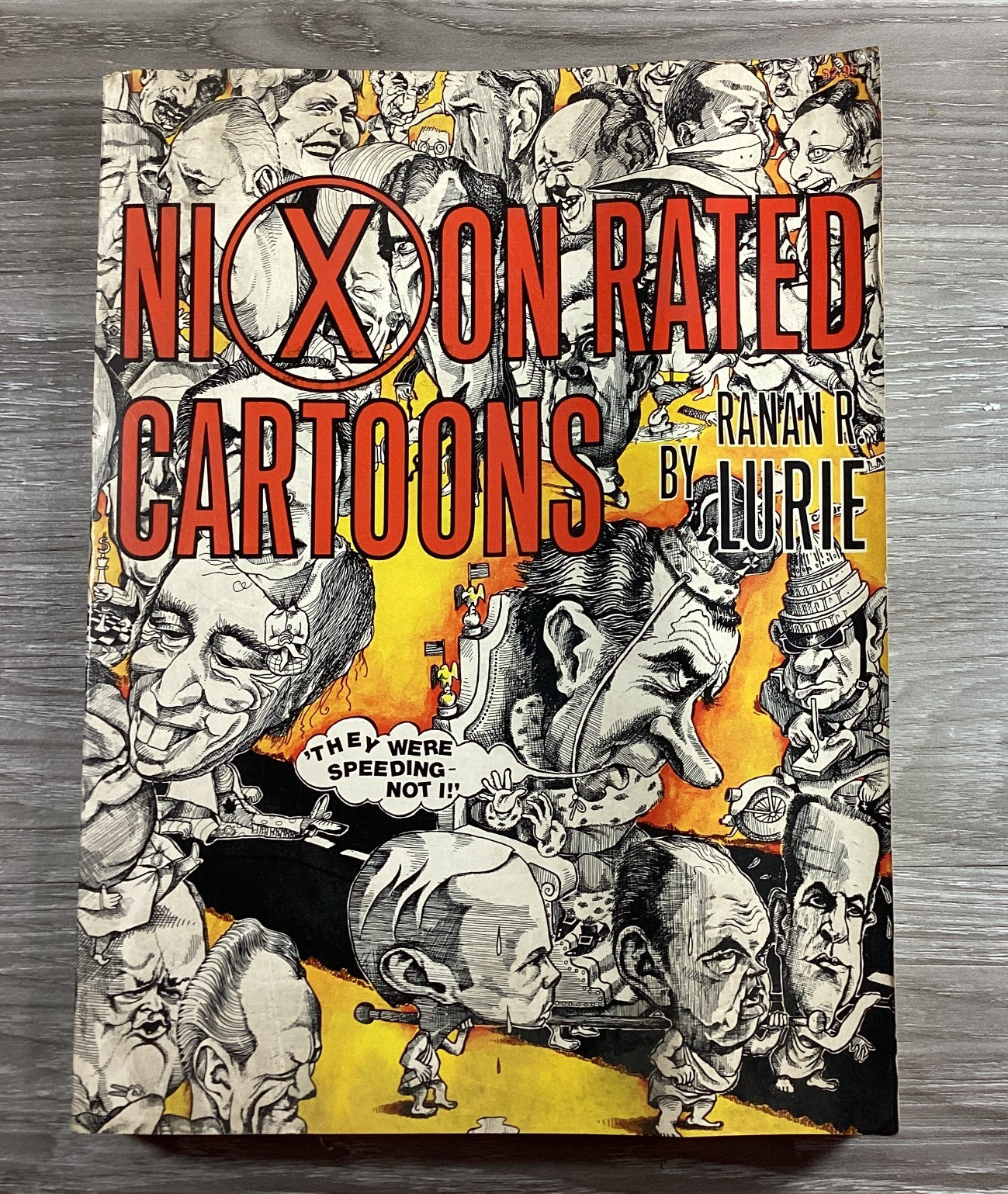 Nixon Rated Cartoons Ranan R. Lurie 1973 Political Satire Watergate Era Book