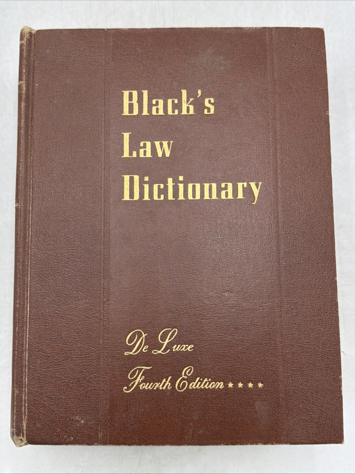 Black’s Law Dictionary De Luxe Indexed Tabbed Fourth 4th Edition 1957
