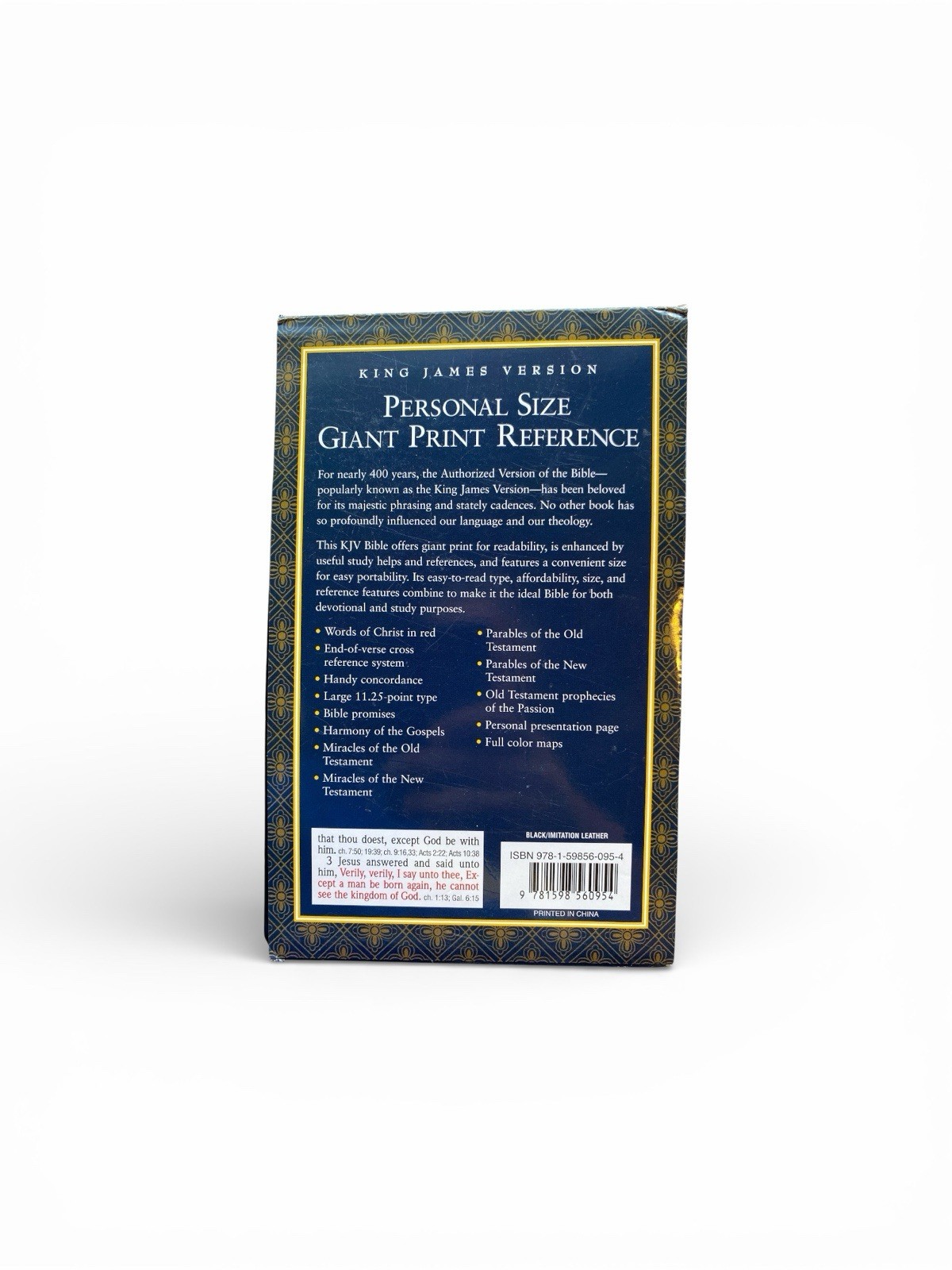 KJV Personal Size Giant Print Reference Bible By Hendrickson Bibles NEW