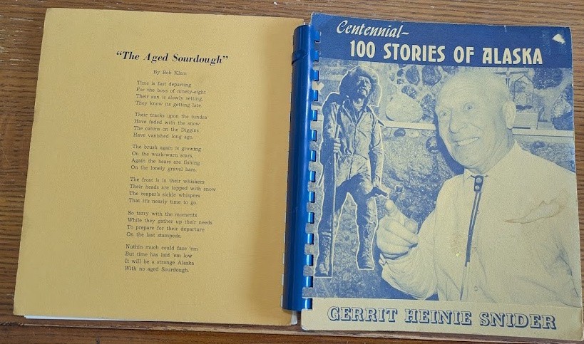 Centennial – 100 Stories of Alaska, by Gerrit Heinie Snider 1966 pb