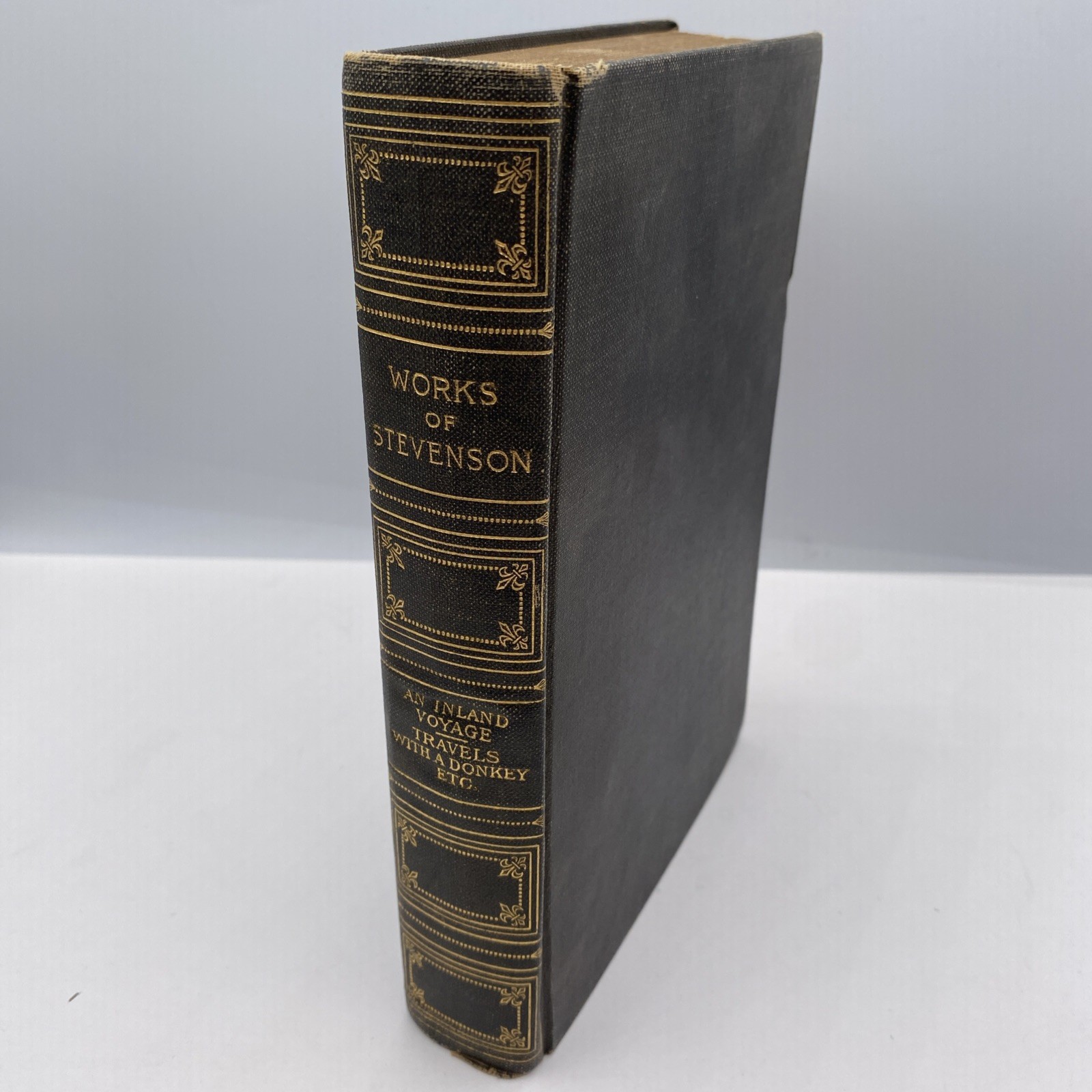 Works of Robert Louis Stevenson 1908 HC Antique book UNOPENED PAGES RARE READ**