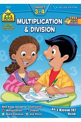 School Zone – Multiplication & Division Work- 1589473299, paperback, School Zone