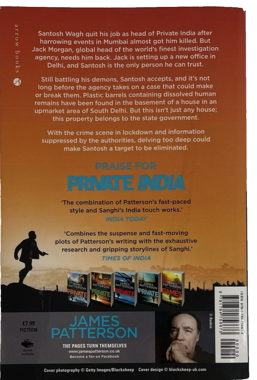 Private Delhi India by Ashwin Sanghi & James Patterson Jack Morgan Private #13