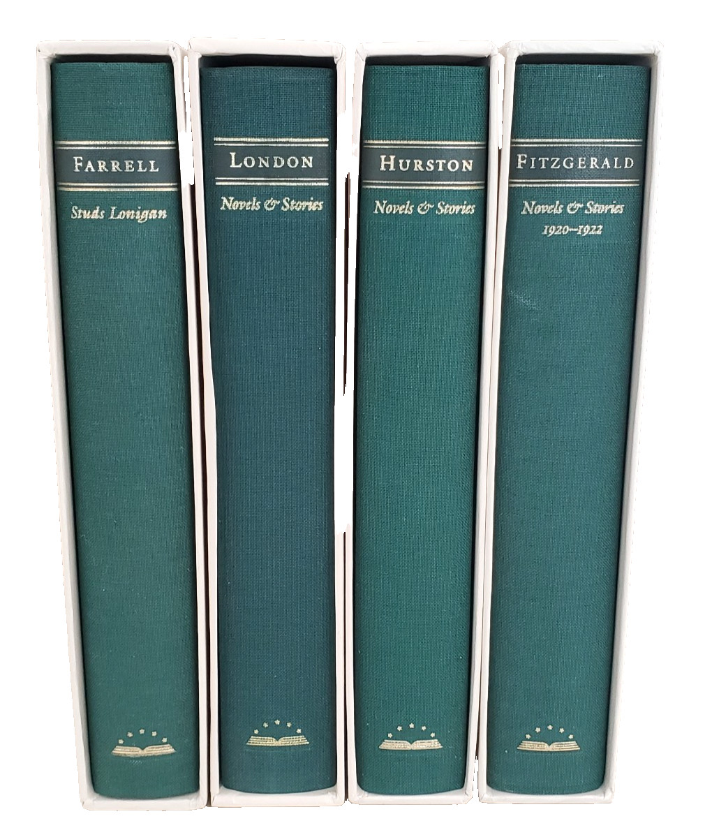 The Library of America 4 Green Vol Lot Slipcases 4 Contemporary Authors As New