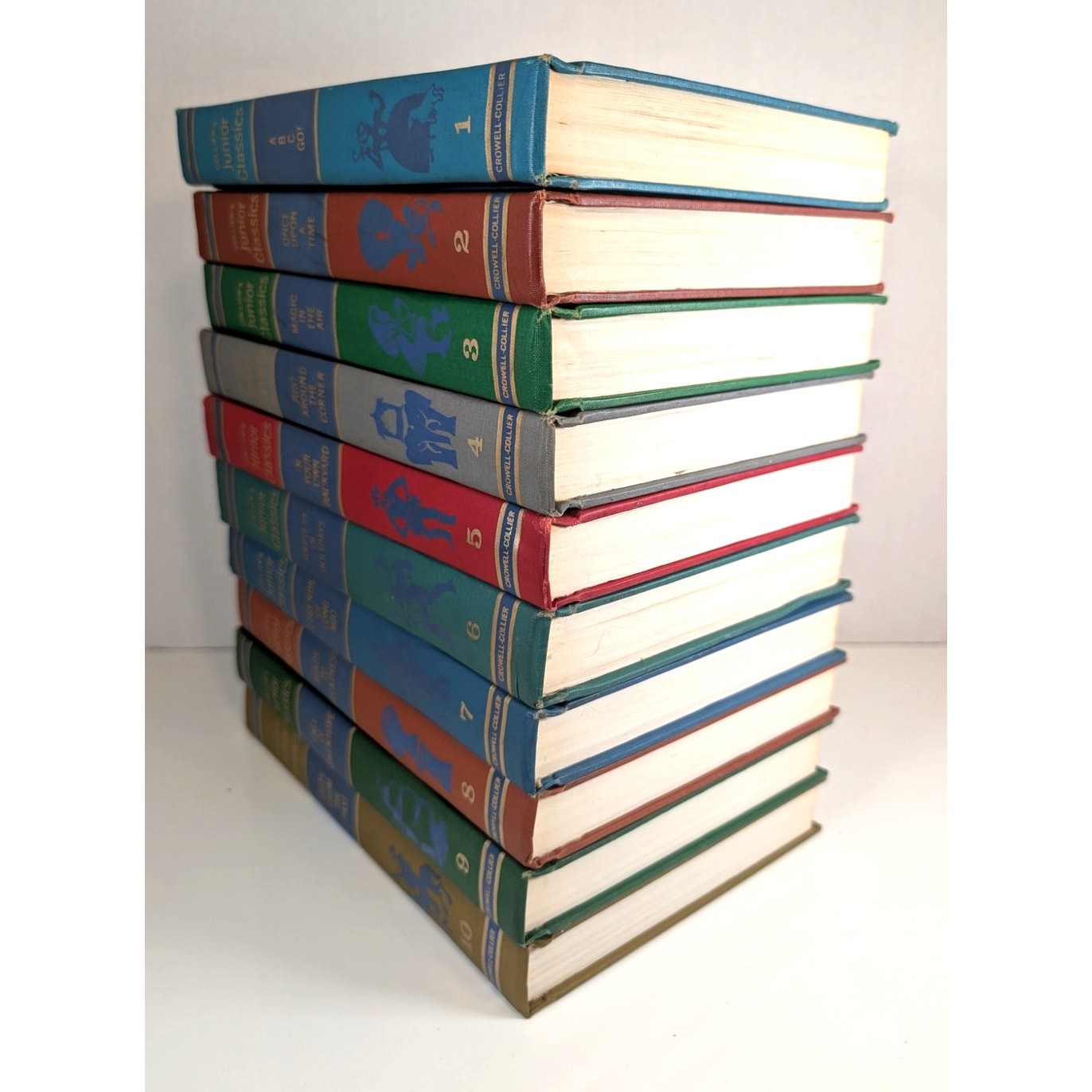 Complete 10 volumes Set Collier’s Junior Classics Books Series 1962 HC