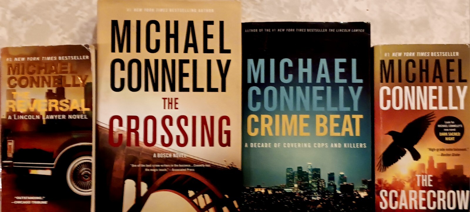 Michael Connelly (Lincoln Lawyer/Bosch) -Crime Beat-Reversal-Scarecrow-Crossing