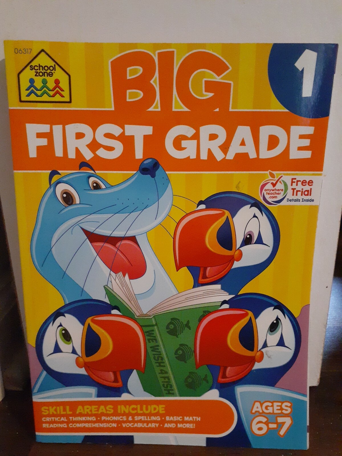 Big First Grade by School Zone Publishing Company Staff (1997, Trade Paperback,…