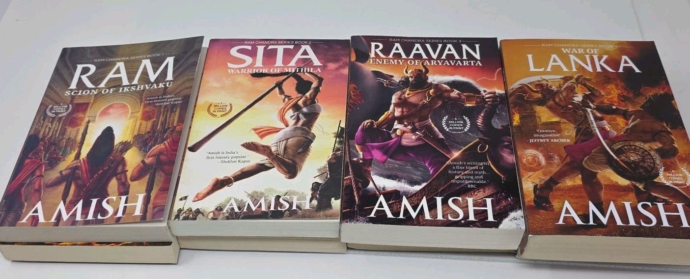 Amish Tripathi – Ram Chandra 4 Book Series & Shiva Trilogy 3 Book Lot of 8