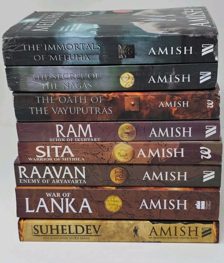 Amish Tripathi – Ram Chandra 4 Book Series & Shiva Trilogy 3 Book Lot of 8