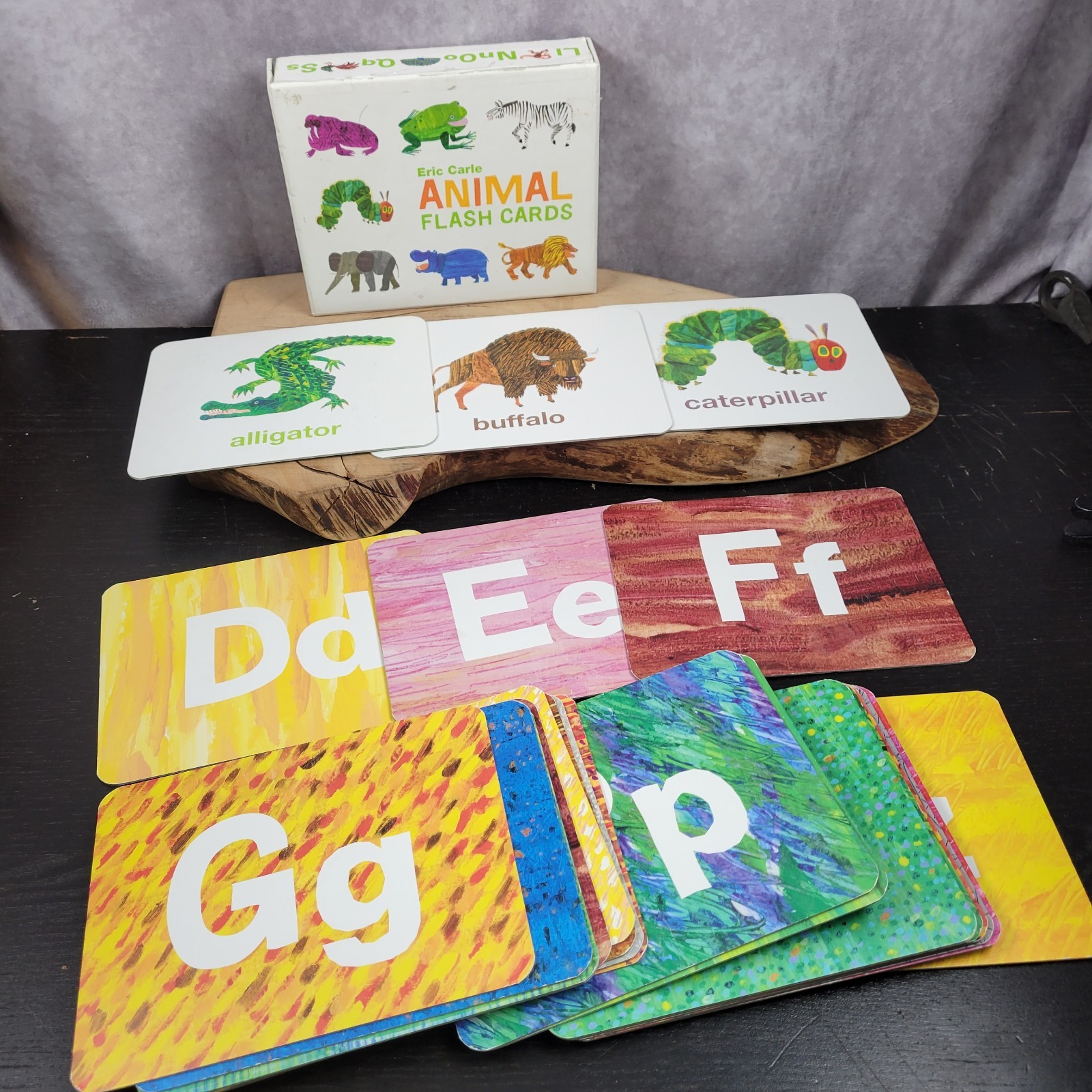Eric Carle Series Animal Alphabet ABC Flash Cards 26 Sturdy Cards in Set 6.5″x5″