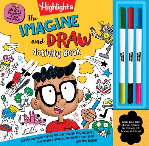 The Imagine and Draw Activity Book (Highlights Imagination Activity Books)