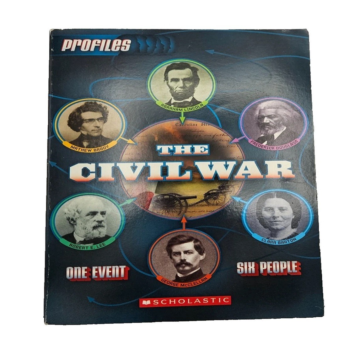 The Civil War One Event Six People PB Childrens Book Lincolns Douglass Lee Brady