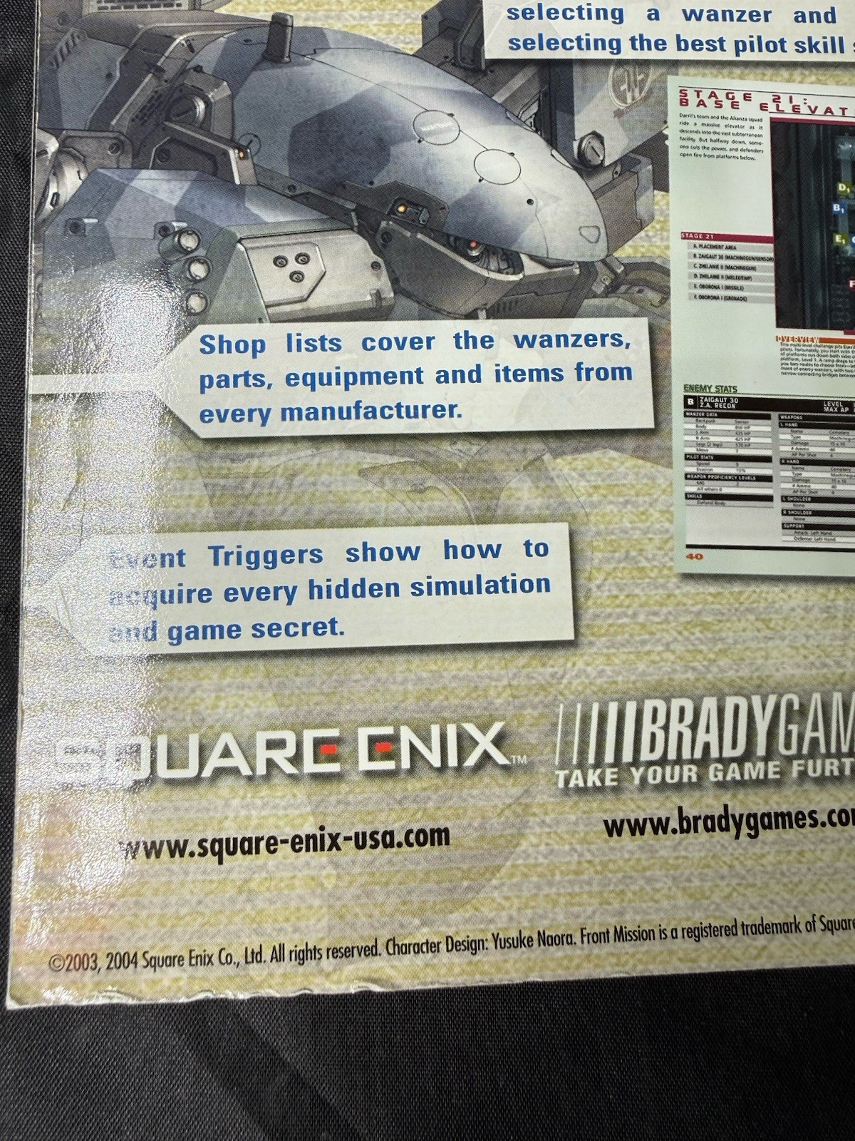 Brady Games Strategy Guide Front Mission 4 Official Strategy Guide Square Enix
