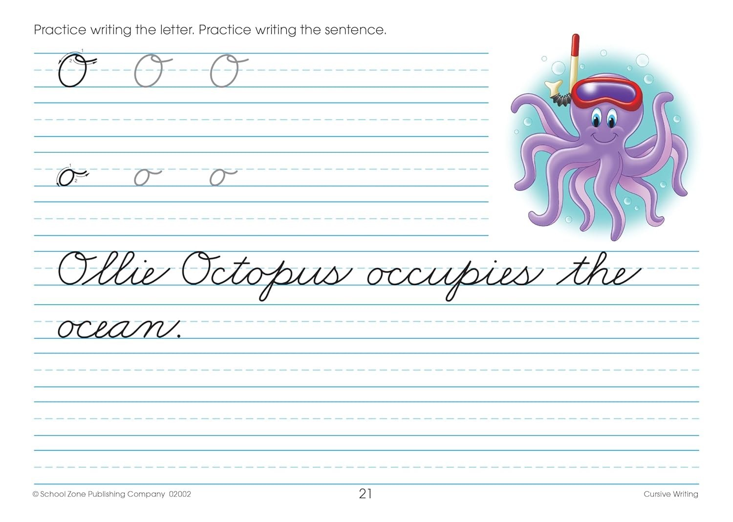 Cursive Workbook Writing Handwriting Practice Tracing Letters Ages 8 to 10