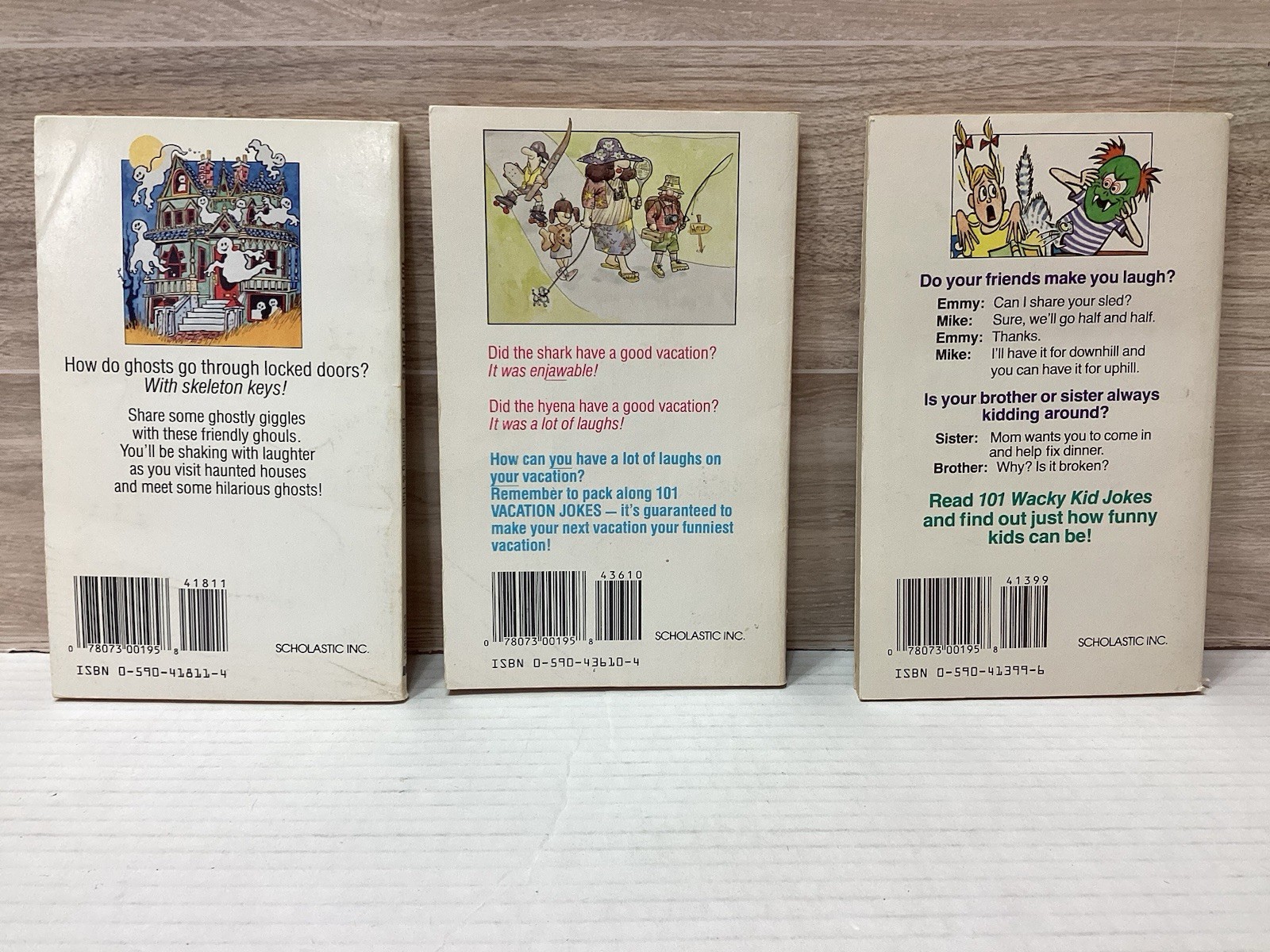101 Vacation Jokes , Ghost Jokes And Wacky Kid Jokes Vintage Scholastic