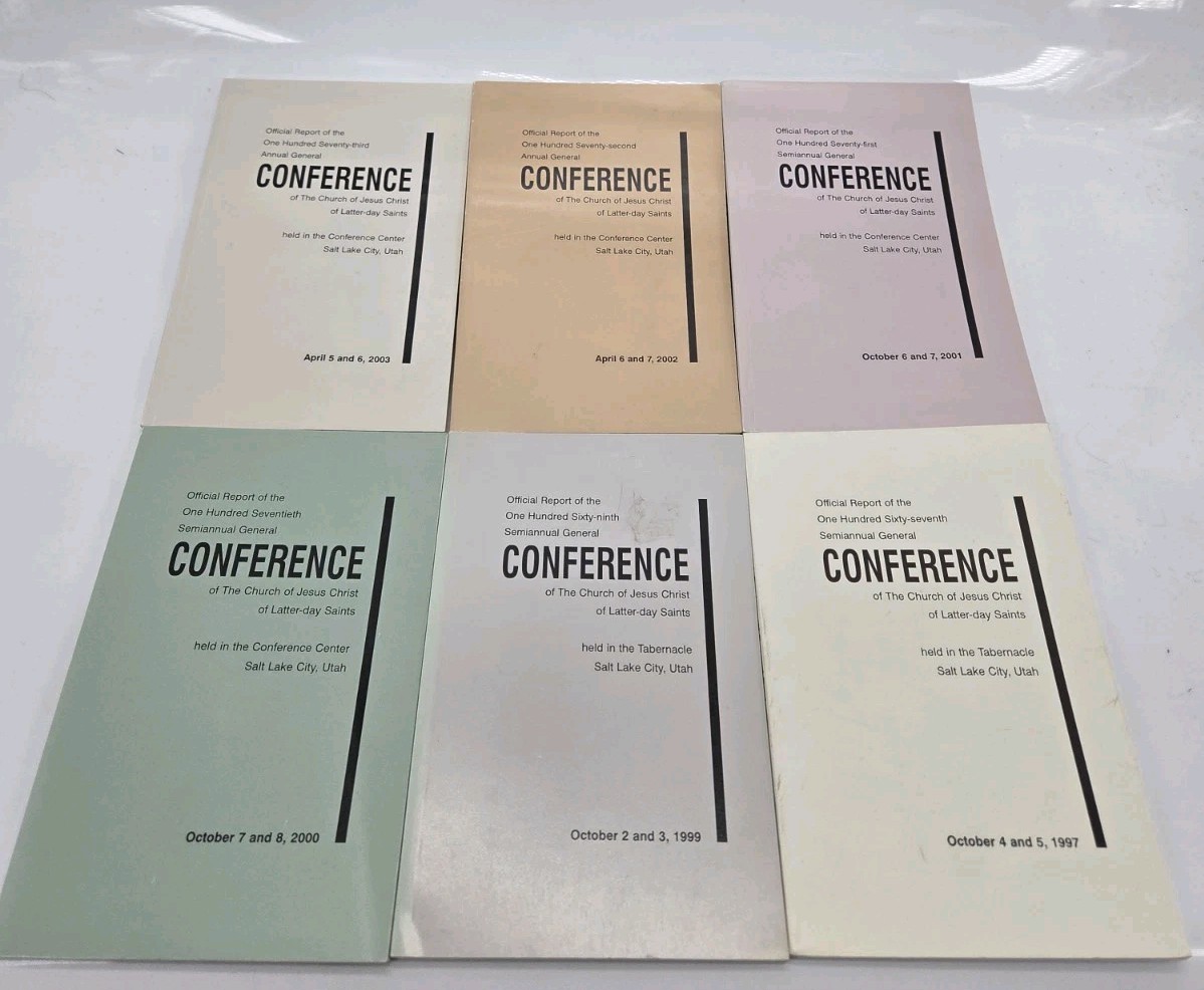 LDS Lot 6 Mormon Semi Annual General Conference Reports 1990’s 2000’s
