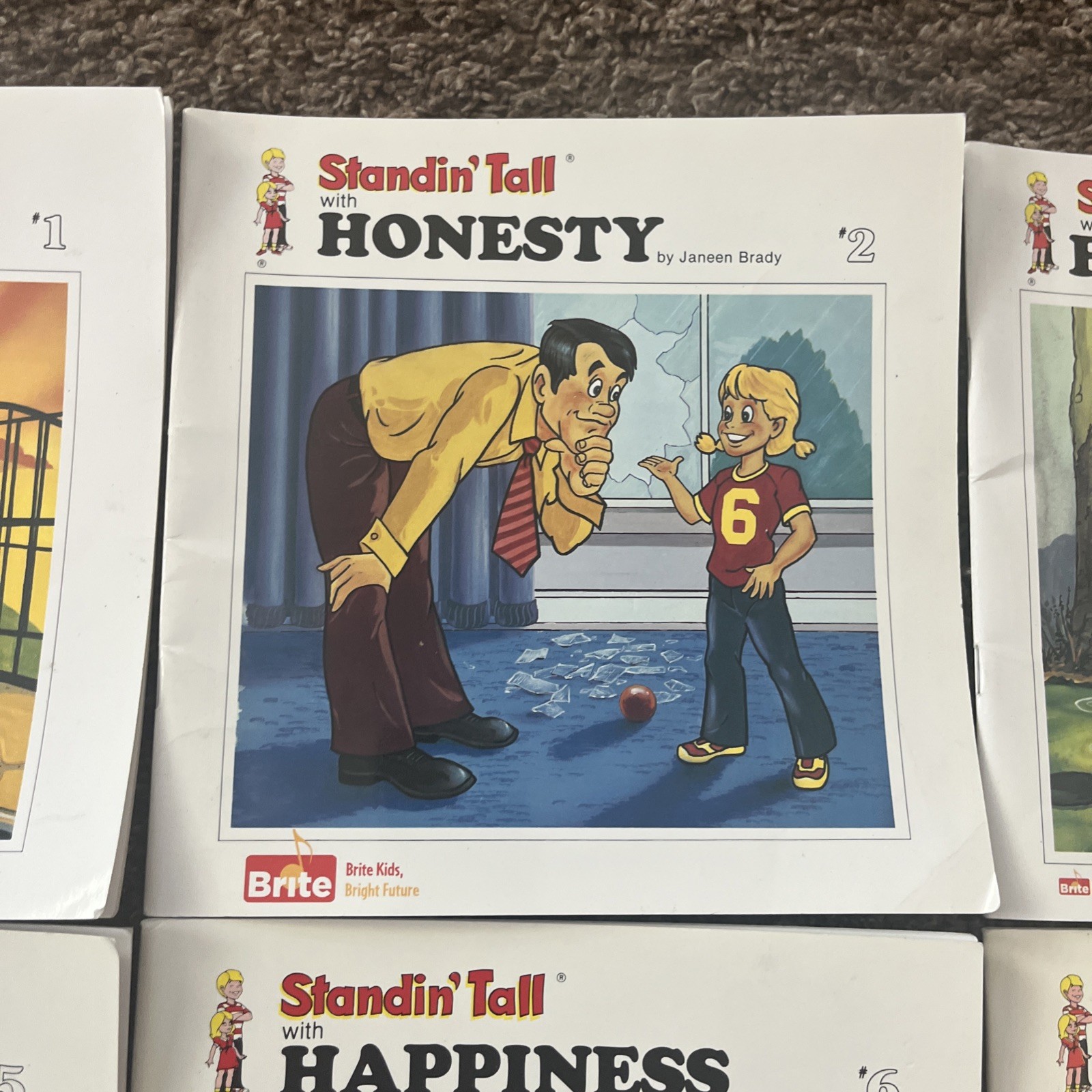 Lot Of 12 STANDIN’ TALL Book Set By Janeen Brady #1-12 Honesty, Courage, Love…