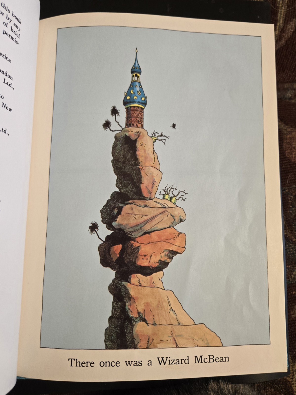 Wizard McBean and His Flying Machine by Dennis Nolan Signed 1977 1st Edition