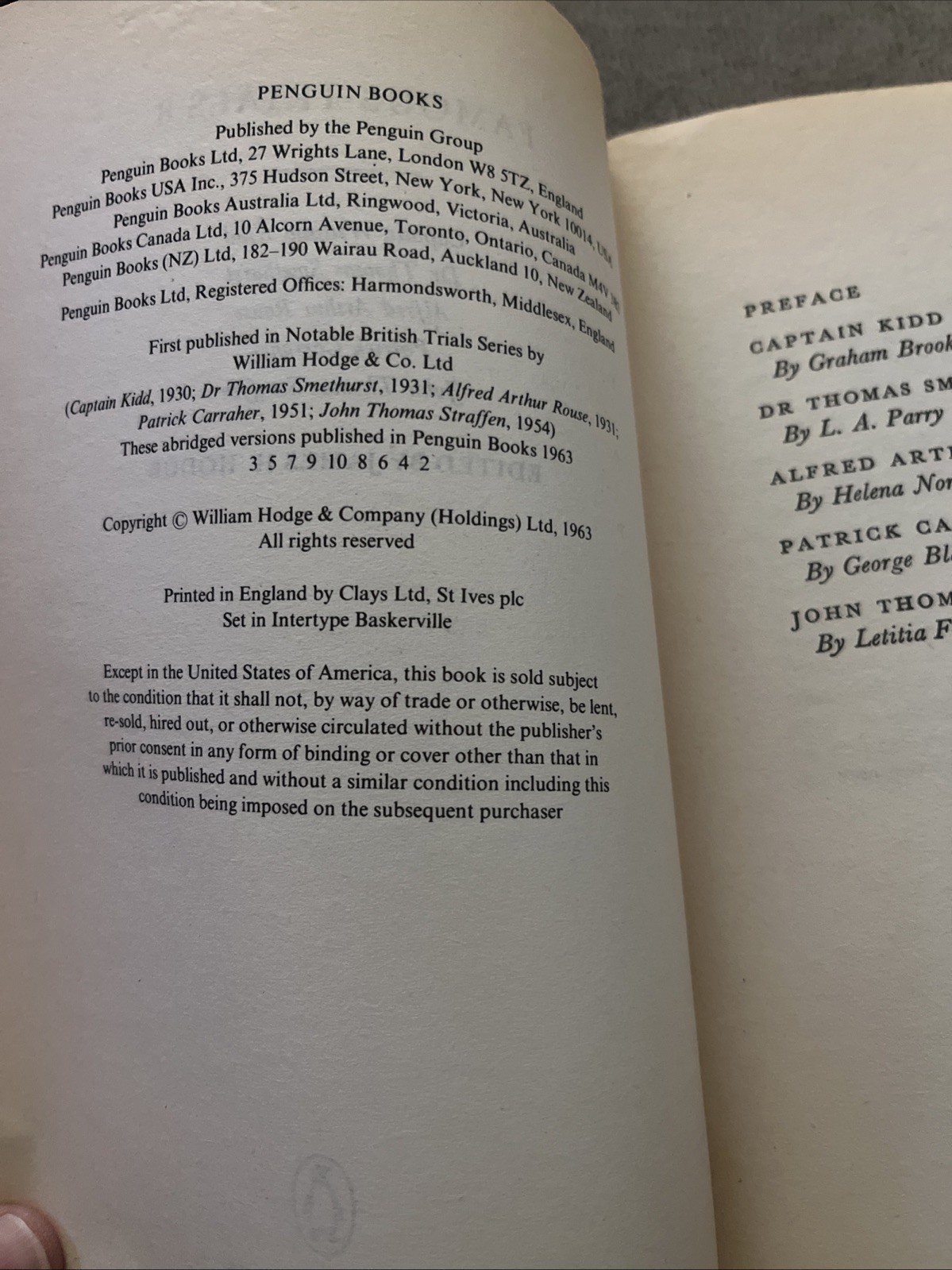 Famous Trials: Captain William Kidd, Dr.Thomas Smethurst, Alfred