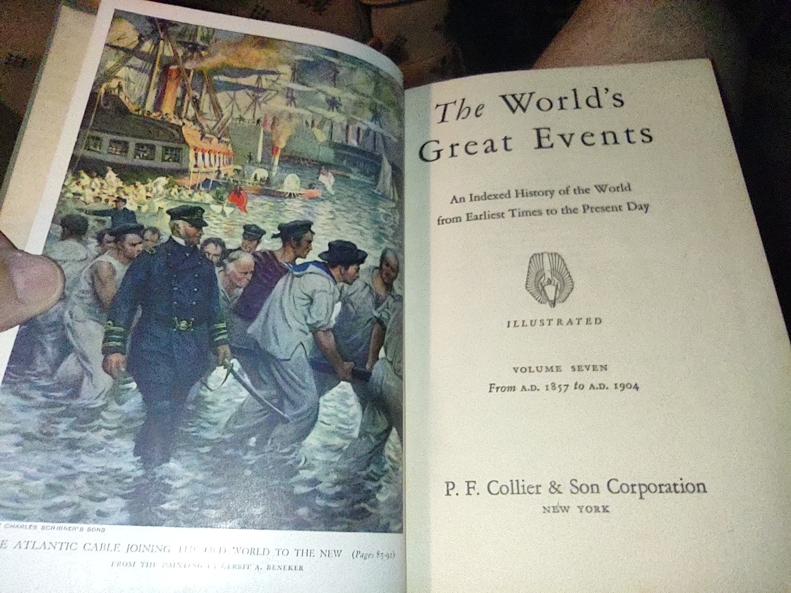 Complete Set Collier, The World’s Great Events, 10 Volumes HC VGC, 1945