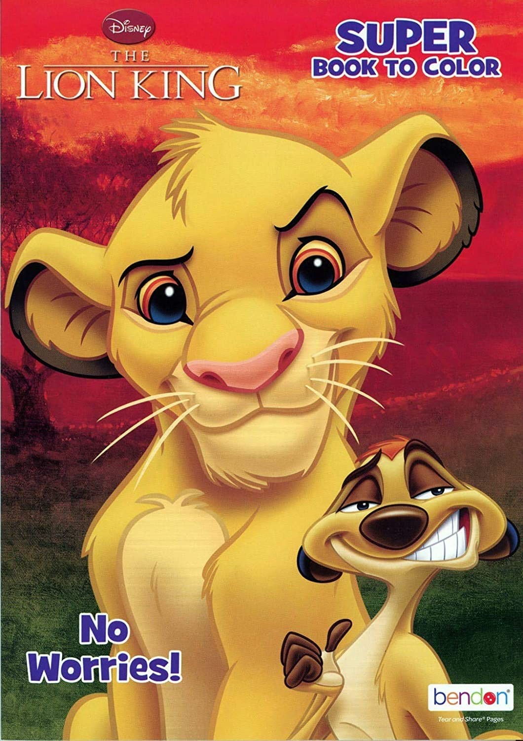 BAZIC 4575236 Lion King Disney Coloring Book