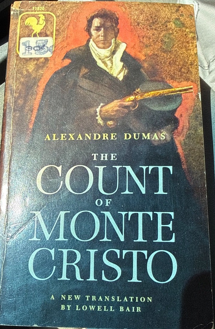 The Count of Monte Cristo Alexandre Dumas Vintage 1956 Bantam Paperback Book